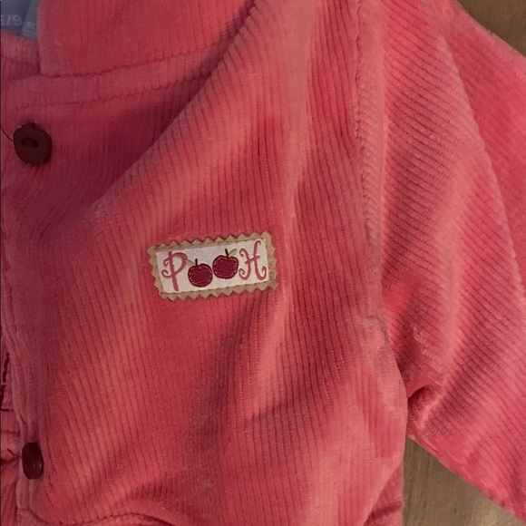 Disney Pink Winnie the Pooh set of overall and matching corduroy jacket . - Picture 4 of 5